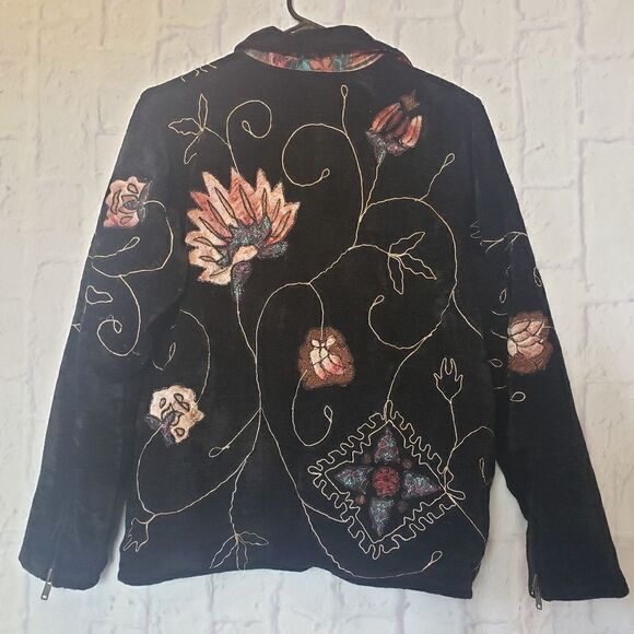 VINTAGE FLASHBACK Reversible Zip Front Jacket Coat - Picture 7 of 14